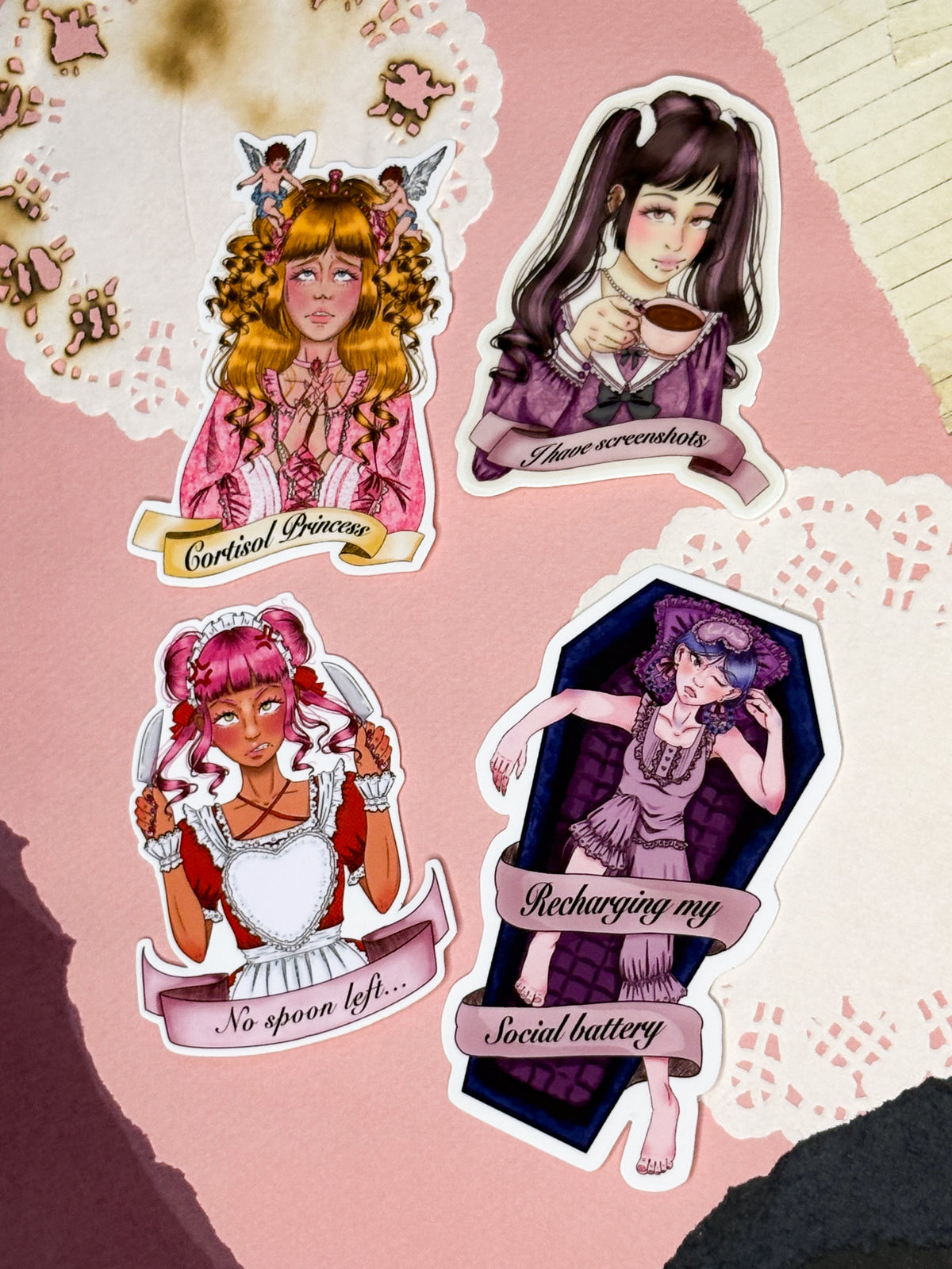 Set de stickers - Frills & Sarcasm
