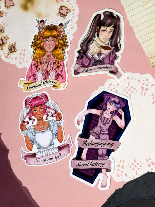 Set de stickers - Frills & Sarcasm